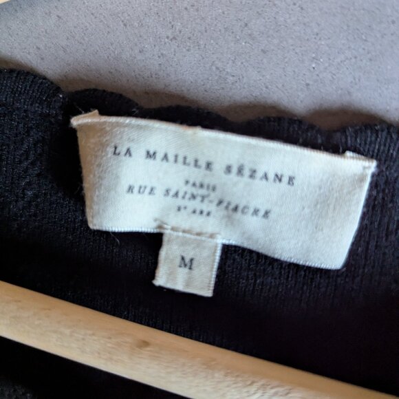 Sézane Black Elie Cardigan - Picture 4 of 16